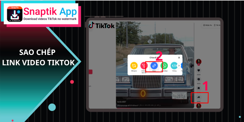 Hole dir den Link des TikTok-Videos, das du herunterladen möchtest